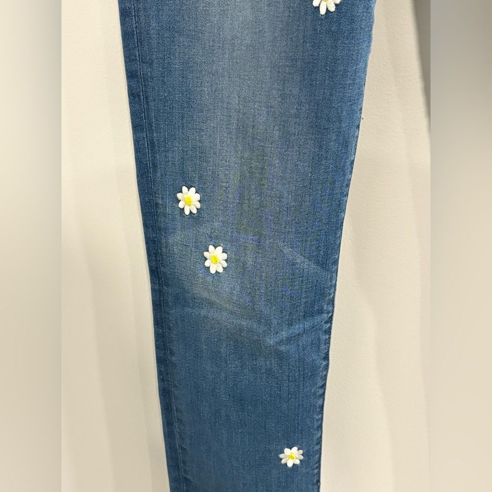 J. Crew Denim Boyfriend Jeans with Floral Embroidered Accents - Picture 14 of 15